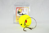 Musky/Northern Yellow Bobber Kits- 150LB Fluorocarbon leader with adjustable hooks
