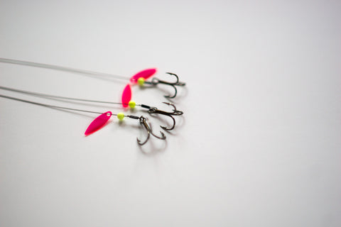 Walleye Wire Tip Up Rigs - Ice Fishing - 30LB - 3 Pak